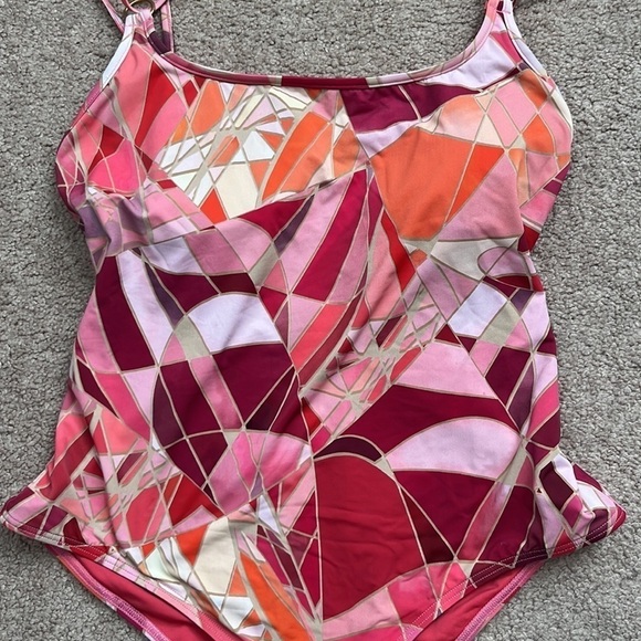 JETS Adagio Tank One Piece Rosewood Swimsuit - Picture 3 of 9